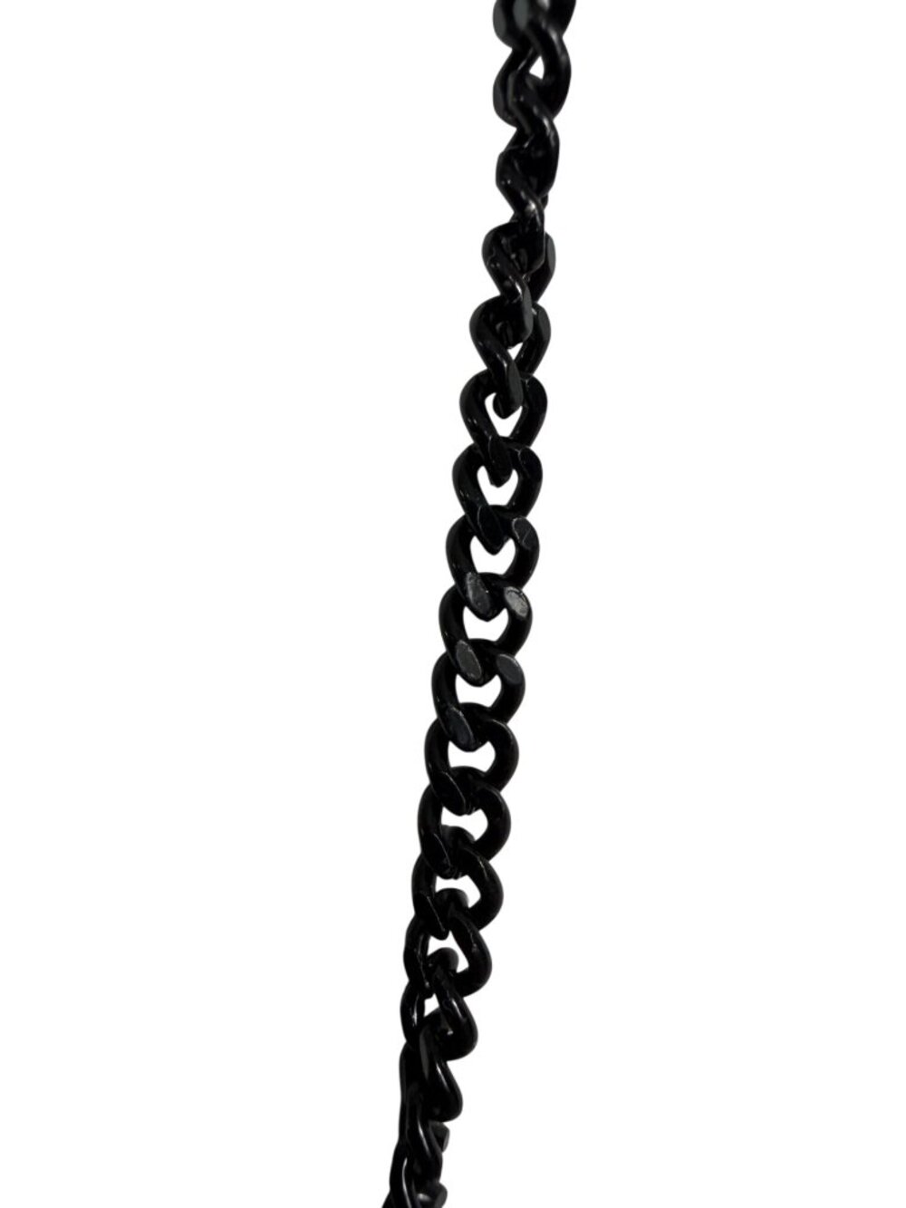 NEW Simply Vera Vera Wang Black Wire Flower Necklace Rhinestones Chain Goth - Picture 3 of 6
